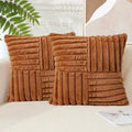 2Pcs Artificial Plush Throw Pillow Covers, Suitable for Various Occasions Such as Bedding, Home Decoration, Etc